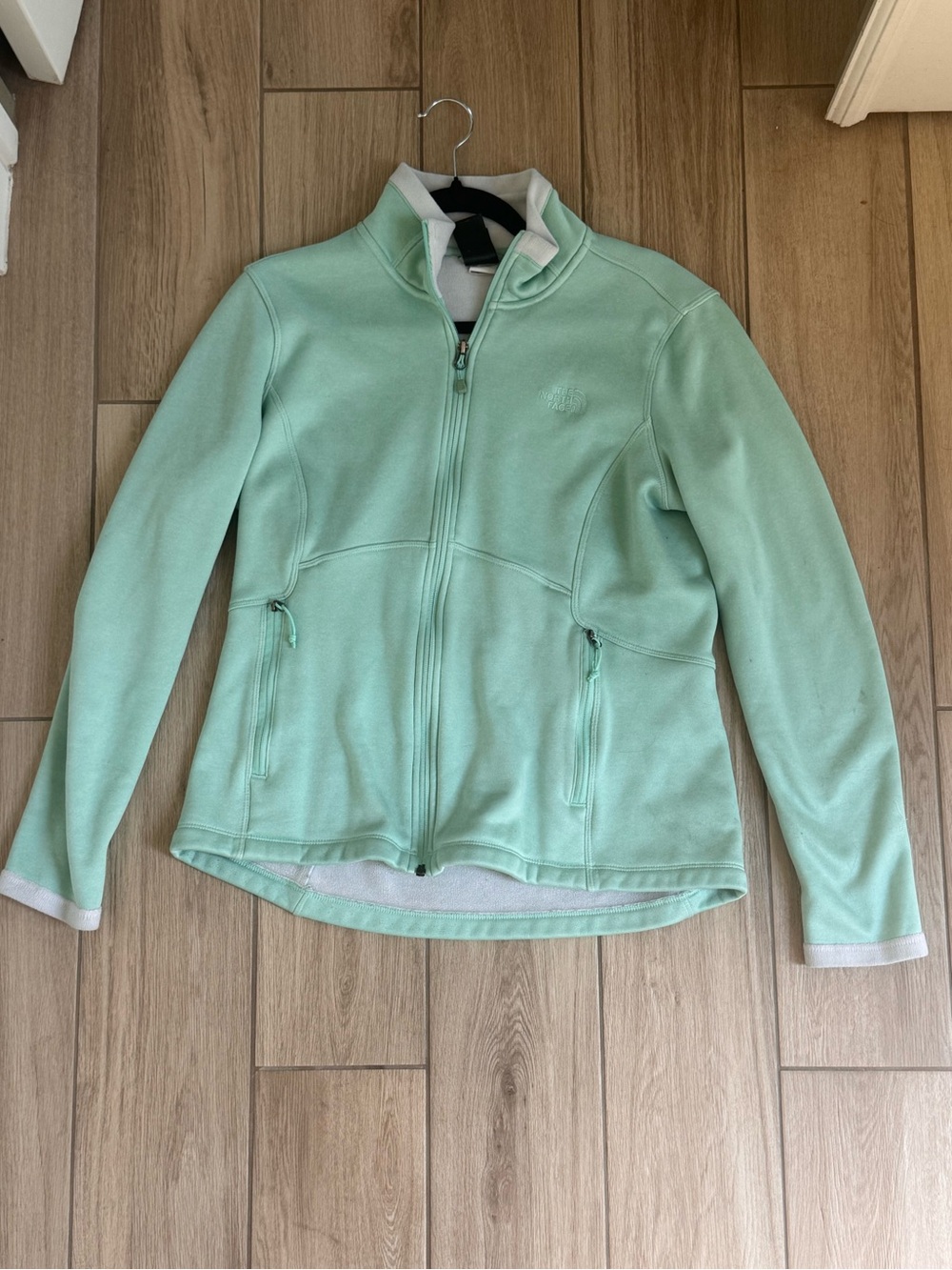 The North Face Women's Mint Green Full-Zip Fleece Jacket